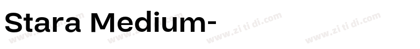 Stara Medium字体转换